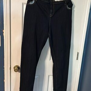 Old navy mid rise dark jeans